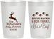 Personalized Baby Shower 22 oz Frosted Cups - Rifle Racks Deer Tracks | 90128
