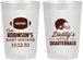 Personalized Baby Shower 22 oz Frosted Cups - Football Little Quarterback | 90138