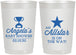 Personalized Baby Shower 22 oz Frosted Cups - Allstar On The Way | 90140