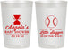 Personalized Baby Shower 22 oz Frosted Cups - Baseball Little Slugger | 90145