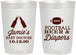 Personalized Baby Shower 22 oz Frosted Cups - Football Beer Diapers | 90148