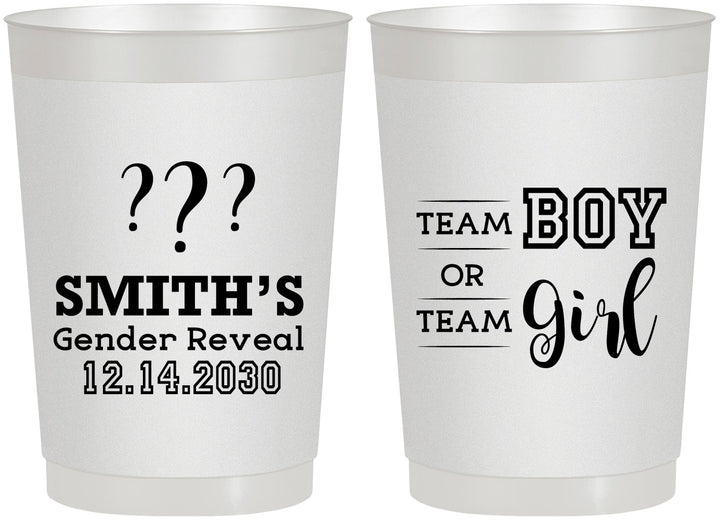 Personalized Baby Shower 22 oz Frosted Cups - Gender Reveal | 90150