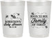 Personalized Baby Shower 22 oz Frosted Cups - Bee Family | 90155