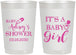 Personalized Baby Shower 22 oz Frosted Cups - Baby Girl | 90171