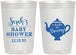Personalized Baby Shower 22 oz Frosted Cups - Baby Is Brewing | 90172