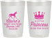 Personalized Baby Shower 22 oz Frosted Cups - Little Princess | 90174