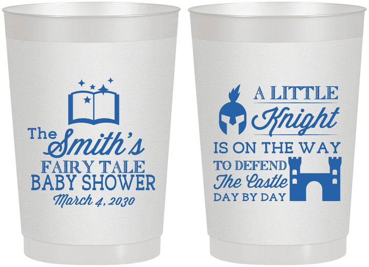 Personalized Baby Shower 22 oz Frosted Cups - Little Knight | 90175