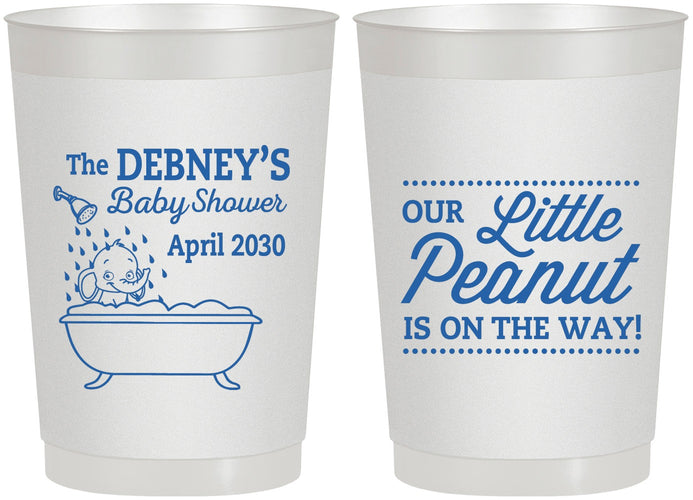 Personalized Baby Shower 22 oz Frosted Cups - Little Peanut | 90180