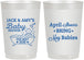 Personalized Baby Shower 22 oz Frosted Cups - April Showers May Babies | 90181
