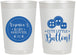 Personalized Baby Shower 22 oz Frosted Cups - Cute Little Button | 90189