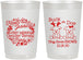 Personalized Baby Shower 22 oz Frosted Cups - Christmas Gender Reveal | 90193