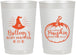 Personalized Baby Shower 22 oz Frosted Cups - Little Pumpkin Halloween | 90196