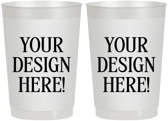 22 oz Frosted Cups - Design Your Own
