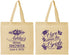 Personalized Bridal Shower Cotton Tote Bags - Here Comes The Bride | 100000