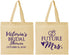 Personalized Bridal Shower Cotton Tote Bags - Future Mrs | 100012