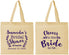 Personalized Bridal Shower Cotton Tote Bags - Cheers To The Bride | 100014