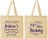 Personalized Bridal Shower Cotton Tote Bags - Sip Sip Hooray | 100016