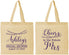 Personalized Bridal Shower Cotton Tote Bags - Future Mrs | 100018