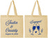 Personalized Engagement Cotton Tote Bags - Engaged | 10013