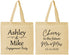 Personalized Engagement Cotton Tote Bags - Future Mr And Mrs | 10014