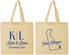 Personalized Wedding Cotton Tote Bags - Delaware | 107
