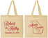 Personalized Wedding Cotton Tote Bags - Georgia | 109