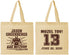 Personalized Bar Mitzvah Cotton Tote Bags - 13th Birthday Football | 110002