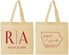 Personalized Wedding Cotton Tote Bags - Iowa | 114