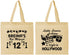 Personalized Bat Mitzvah Cotton Tote Bags - 12th Birthday Hollywood | 120006