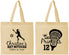 Personalized Bat Mitzvah Cotton Tote Bags - 12th Birthday Lacrosse | 120017