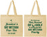 Personalized Bat Mitzvah Cotton Tote Bags - 12th Birthday Golf | 120019