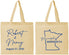 Personalized Wedding Cotton Tote Bags - Minnesota | 122