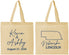 Personalized Wedding Cotton Tote Bags - Nebraska | 126