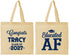 Personalized Graduation Cotton Tote Bags - Class Of 2027 Educated Af | 130015