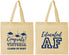Personalized Graduation Cotton Tote Bags - Class Of 2027 Educated Af | 130017