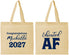 Personalized Graduation Cotton Tote Bags - Class Of 2027 Educated Af | 130018
