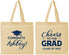 Personalized Graduation Cotton Tote Bags - Class Of 2027 Cheers Grad | 130020