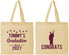 Personalized Graduation Cotton Tote Bags - Class Of 2027 Congrats | 130046