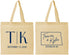 Personalized Wedding Cotton Tote Bags - North Dakota | 133