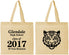 Personalized Class Reunion Cotton Tote Bags - Class Of 2017 10 Year | 140000