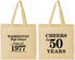 Personalized Class Reunion Cotton Tote Bags - Class Of 1977 50 Year | 140004