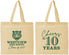Personalized Class Reunion Cotton Tote Bags - Class Of 2017 10 Year | 140005