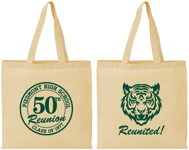 Personalized Class Reunion Cotton Tote Bags - Class Of 1977 50 Year | 140009