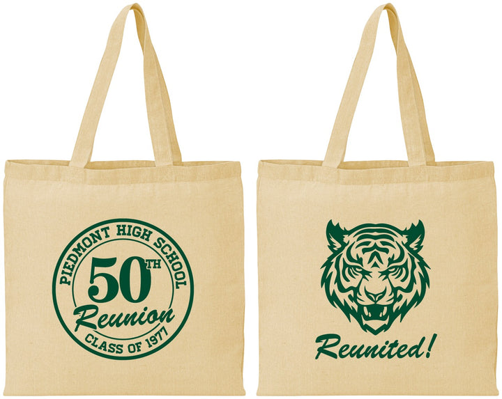 Personalized Class Reunion Cotton Tote Bags - Class Of 1977 50 Year | 140009
