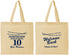 Personalized Class Reunion Cotton Tote Bags - Class Of 2017 10 Year | 140010