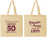 Personalized Class Reunion Cotton Tote Bags - Class Of 1977 50 Year | 140019