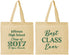 Personalized Class Reunion Cotton Tote Bags - Class Of 2017 10 Year | 140025