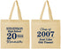 Personalized Class Reunion Cotton Tote Bags - Class Of 2007 20 Year | 140026