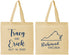 Personalized Wedding Cotton Tote Bags - Virginia | 145