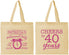 Personalized Retirement Cotton Tote Bags - Off The Clock | 150000